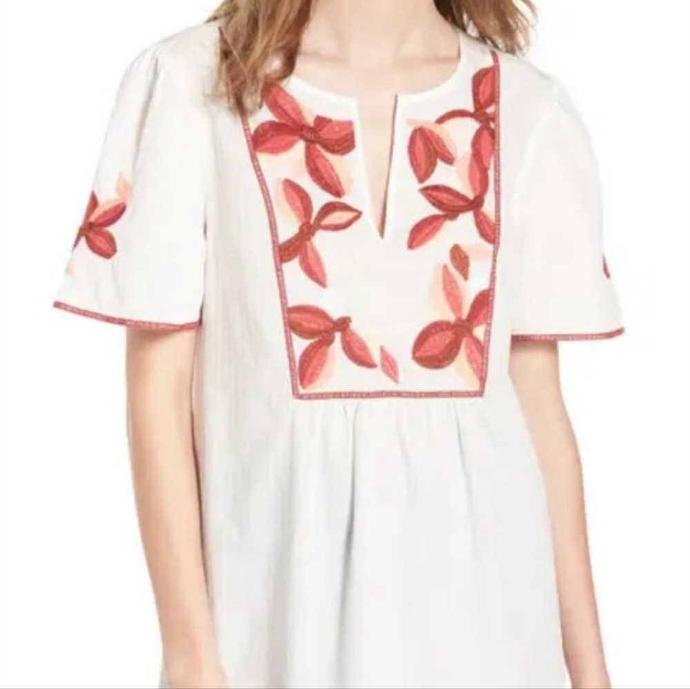 Madewell embroidered Fable Top size S
